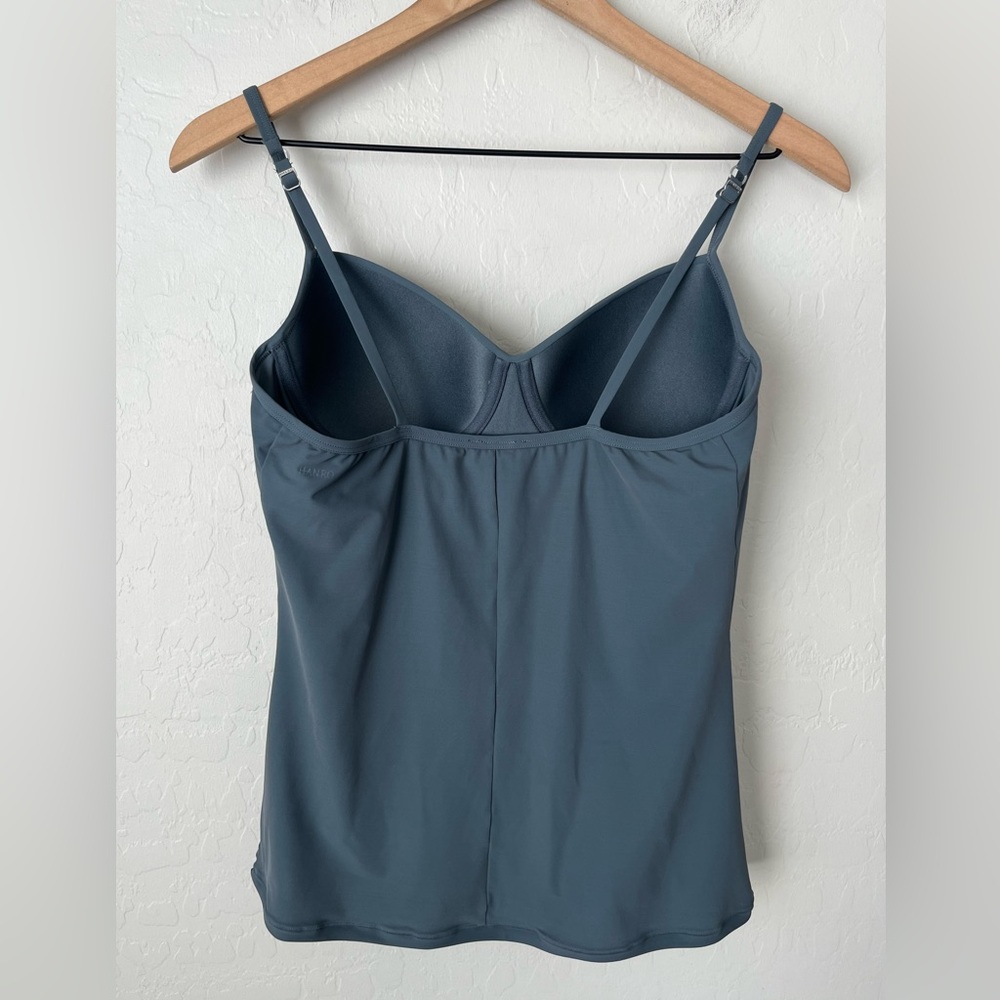 Hanro allure cami bra tank top blue grey 38A NWOT - Picture 4 of 9